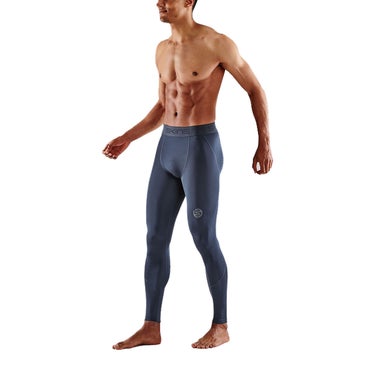 スキンズ SKINS SERIES-2 メンズ ロングタイツ ストレッチパンツ 18171210-098 2024年モデル 襟元と袖口（ランニング）