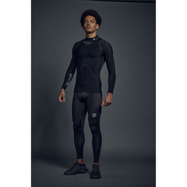 スキンズ SKINS SERIES-3 メンズ リカバリーロングタイツ ストレッチパンツ 18171311-019 2023年モデル カラーと質感（ランニング）
