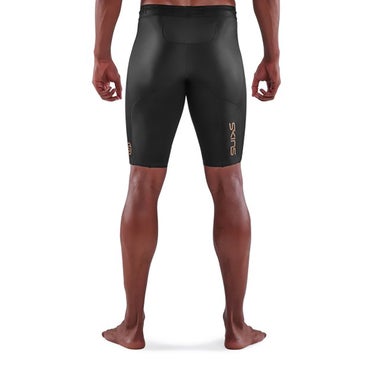 スキンズ SKINS SERIES-5 メンズ ハーフタイツ ストレッチパンツ 18171540-019 2023年モデル 襟元と袖口