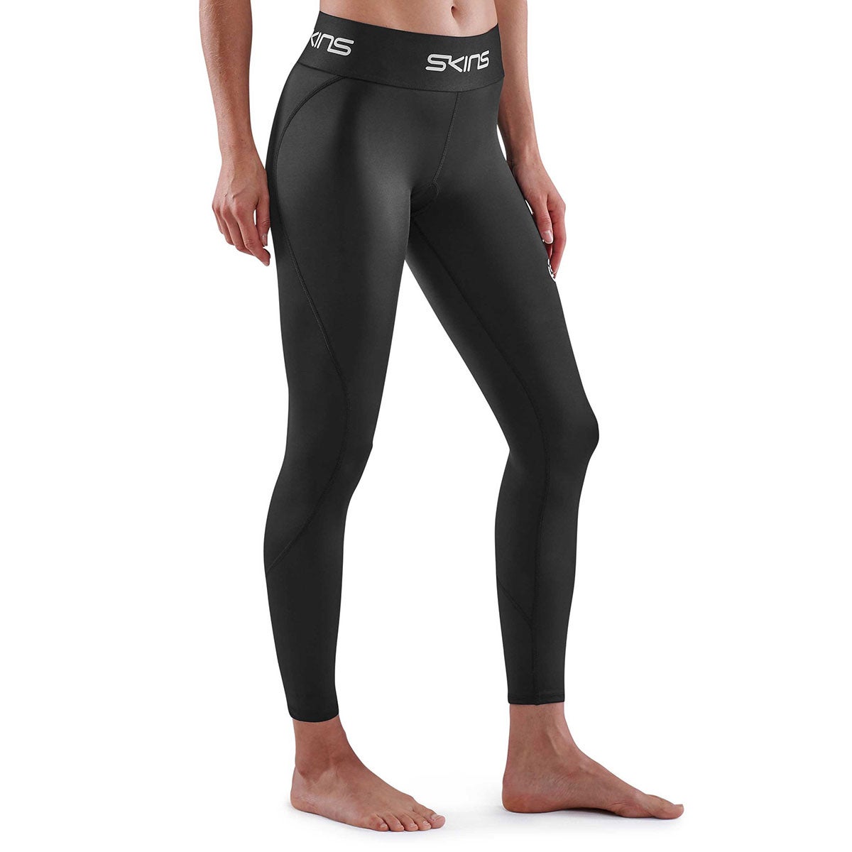 スキンズ SKINS SERIES-1 ウィメンズ ロングタイツ ストレッチパンツ 18271110-019 2023年モデル ポケット部分（ランニング）
