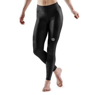スキンズ SKINS SERIES-3 ウィメンズ ロングタイツ ストレッチパンツ 18271311-019 2023年モデル 襟元と袖口