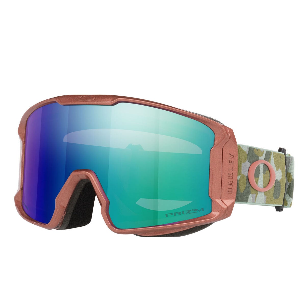 オークリー OAKLEY LINE MINER M ラインマイナー ORANGE / PRIZM SNOW ARGON IRIDIUM スキー スノーボードゴーグル 2026-2027 正面デザイン