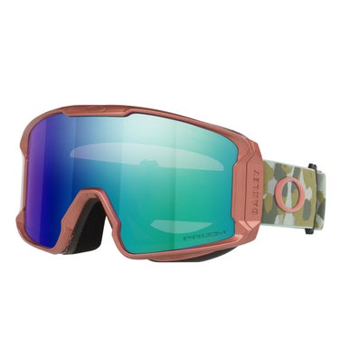オークリー OAKLEY LINE MINER M ラインマイナー ORANGE / PRIZM SNOW ARGON IRIDIUM スキー スノーボードゴーグル 2026-2027 正面デザイン