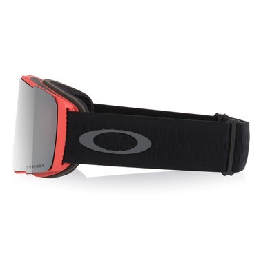 オークリー OAKLEY LINE MINER PRO L AF ラインマイナー プロ アジアンフィット ボーナスレンズ付き PINK / PRIZM BLACK, PRIZM CLEAR スキー スノーボードゴーグル 2026-2027 着用イメージ