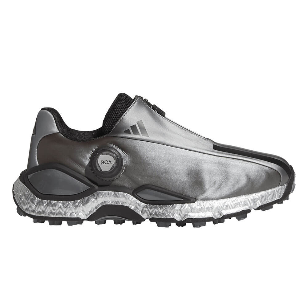 アディダス adidas　コードカオス27 Boa レディース CODECHAOS BOA コードカオス 27 ボア スパイクレス ゴルフシューズ ONN47 LA3991 アイアンメタリック/コアブラック/シルバーメタリック アイアン/ブラック/シルバー
