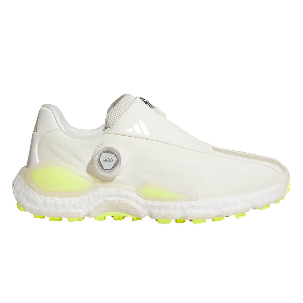 アディダス adidas　コードカオス27 Boa レディース CODECHAOS BOA コードカオス 27 ボア スパイクレス ゴルフシューズ ONN47 KI5754 オフホワイト/ゼロメタリック/フローズンレモン ホワイト/レモン