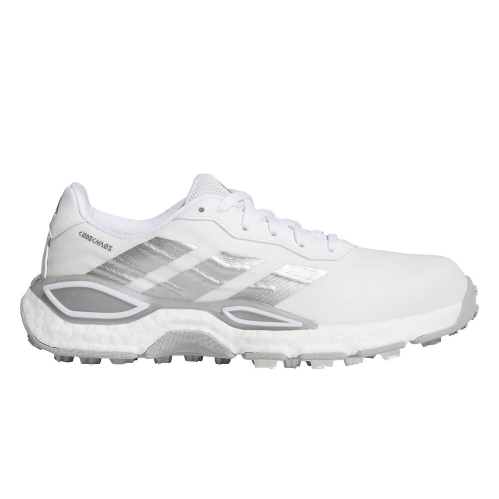 アディダス adidas　コードカオス27 レディース スパイクレス ゴルフシューズ ONN46 KI1389 フットウェアホワイト/シルバーメタリック/グレーツー ホワイト/シルバー/グレー