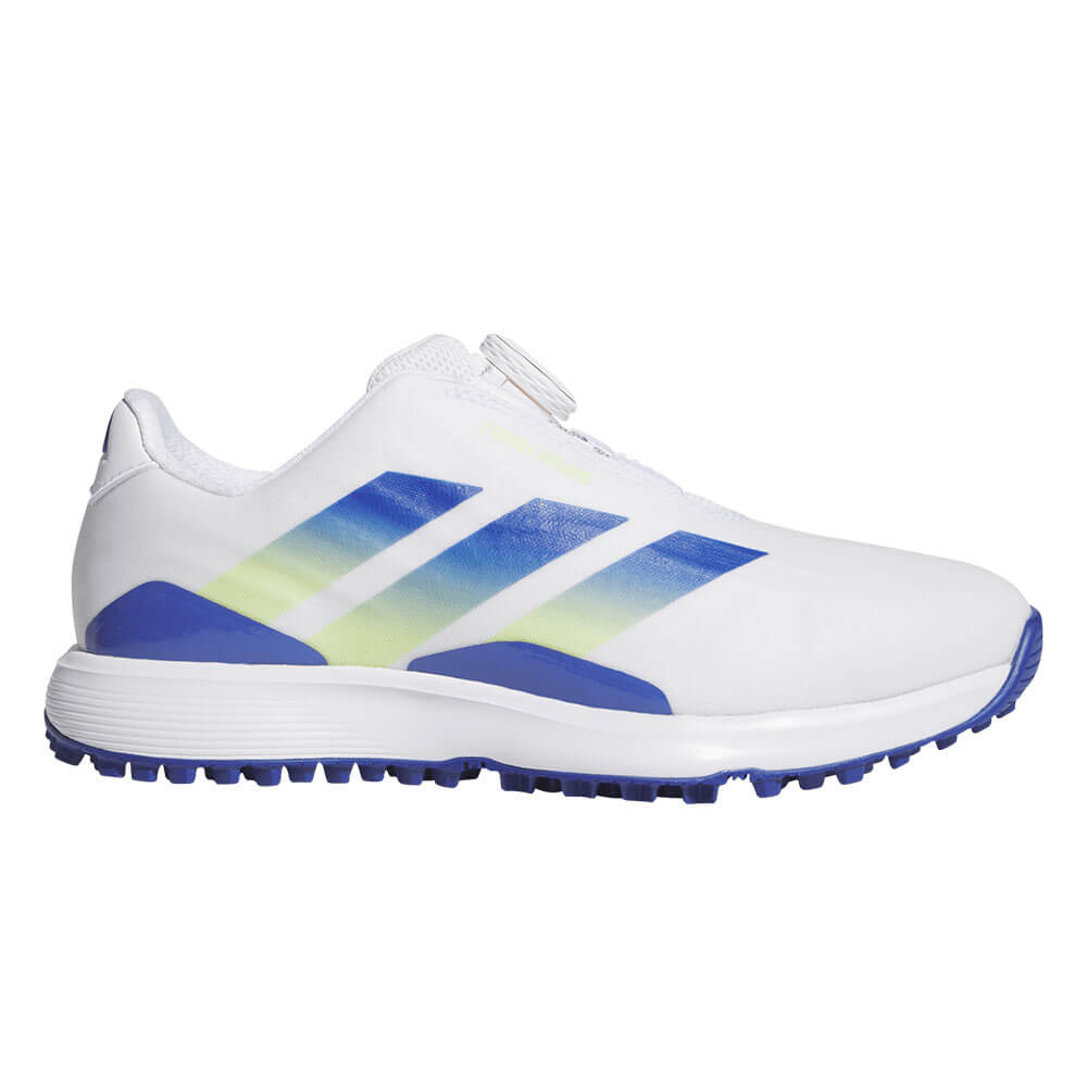 アディダス adidas　コードカオス27 Boa ジュニア JR CODECHAOS BOA コードカオス 27 ボア スパイクレス ゴルフシューズ ONN45 KI5746 フットウェアホワイト/デュアルインディゴ/フローズンレモン ホワイト/インディゴ/レモン