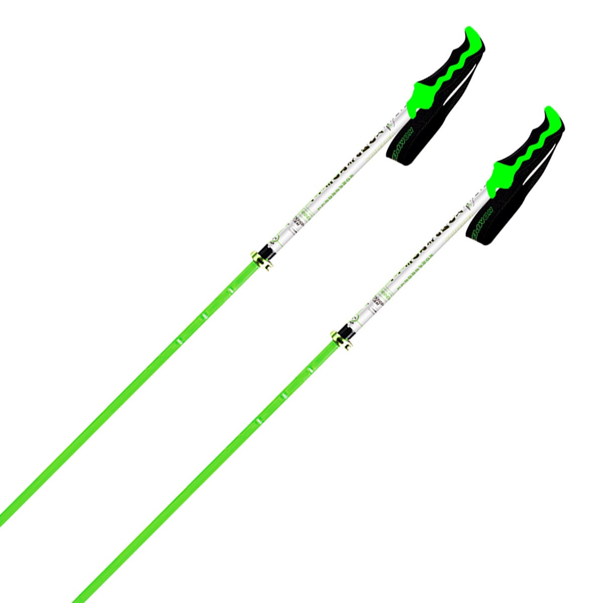 コンパーデル KOMPERDELL ALLOY PRO VARIO アロー プロ ヴァリオ スキーストック 2025-2026 Green 全体デザイン