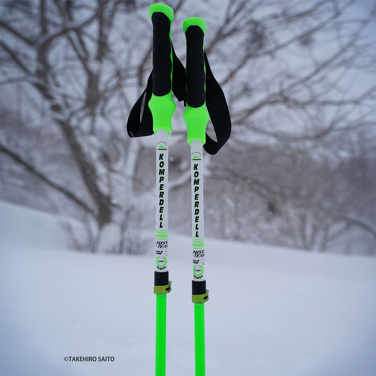 コンパーデル KOMPERDELL ALLOY PRO VARIO アロー プロ ヴァリオ スキーストック 2025-2026 Green シャフトデザイン