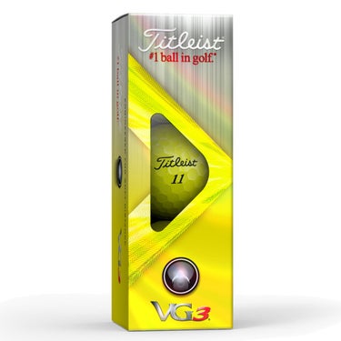 タイトリスト VG3 2022年モデル ゴルフボール レインボーパール 1ダース（12球入り） イエロー アライメントデザイン