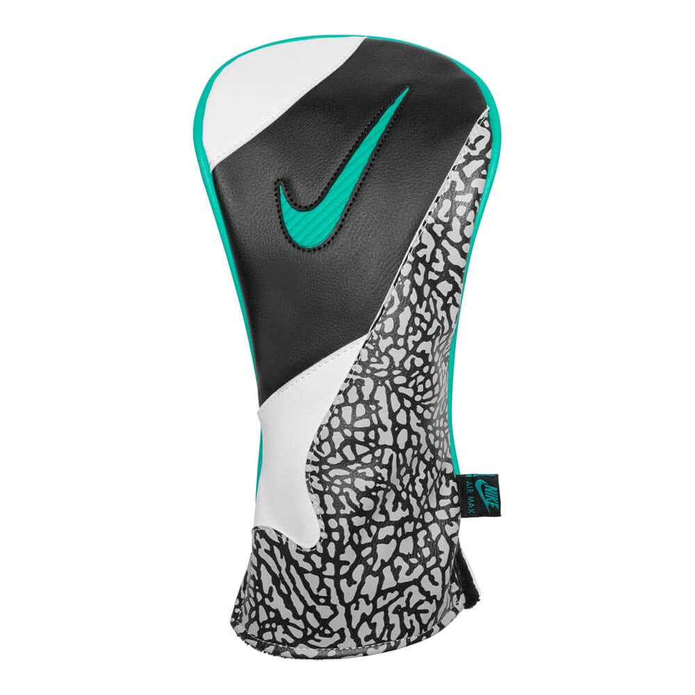 ナイキ NIKE　エアマックス アイコン ドライバー用 ヘッドカバー GF6003 034 ブラック/ホワイト/クリアジェイド ブラック/ジェイド