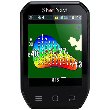 ショットナビ ハンディ型GPSゴルフナビ Shot Navi Granz Neo グランツ ネオ ブラック 本体正面
