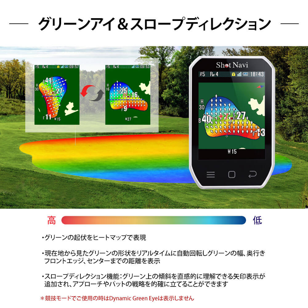 ショットナビ ハンディ型GPSゴルフナビ Shot Navi Granz Neo グランツ ネオ ブラック 付属品
