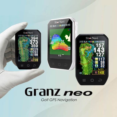 ショットナビ ハンディ型GPSゴルフナビ Shot Navi Granz Neo グランツ ネオ ホワイト 本体背面