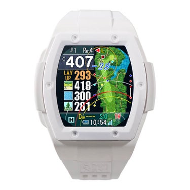 ショットナビ　Shot Navi Crest G II クレスト G2　腕時計型GPSゴルフナビ　ホワイト ホワイト