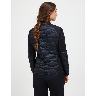 ピークパフォーマンス PEAK PERFORMANCE スキー スノーボードウェア ウィメンズ ヘリウムダウンハイブリッドジャケット W Helium Down Hybrid Jacket G79839-020 2026-2027 BLACK 着用イメージ