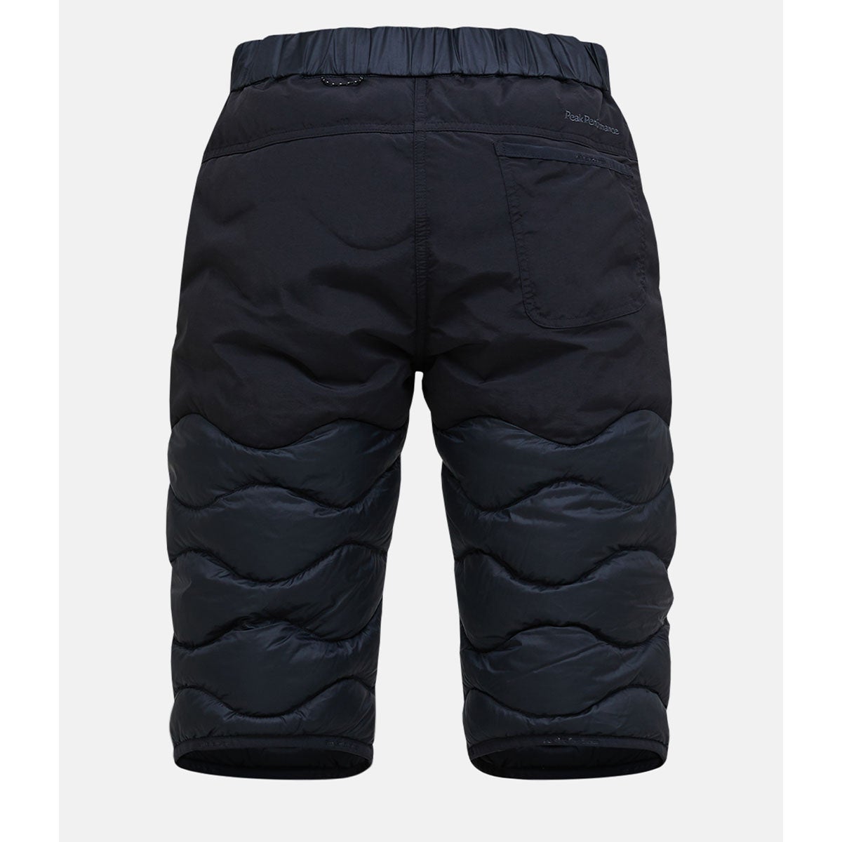 ピークパフォーマンス PEAK PERFORMANCE スキー スノーボードウェア ウィメンズ ヘリウムダウンショーツ W Helium Down Shorts G80450-010 2026-2027 BLACK ディテール