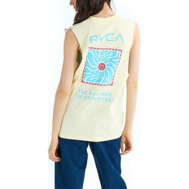 ルーカ RVCA　SUN WAVE CUTOFF TT レディース タンクトップ BF04C371 詳細8