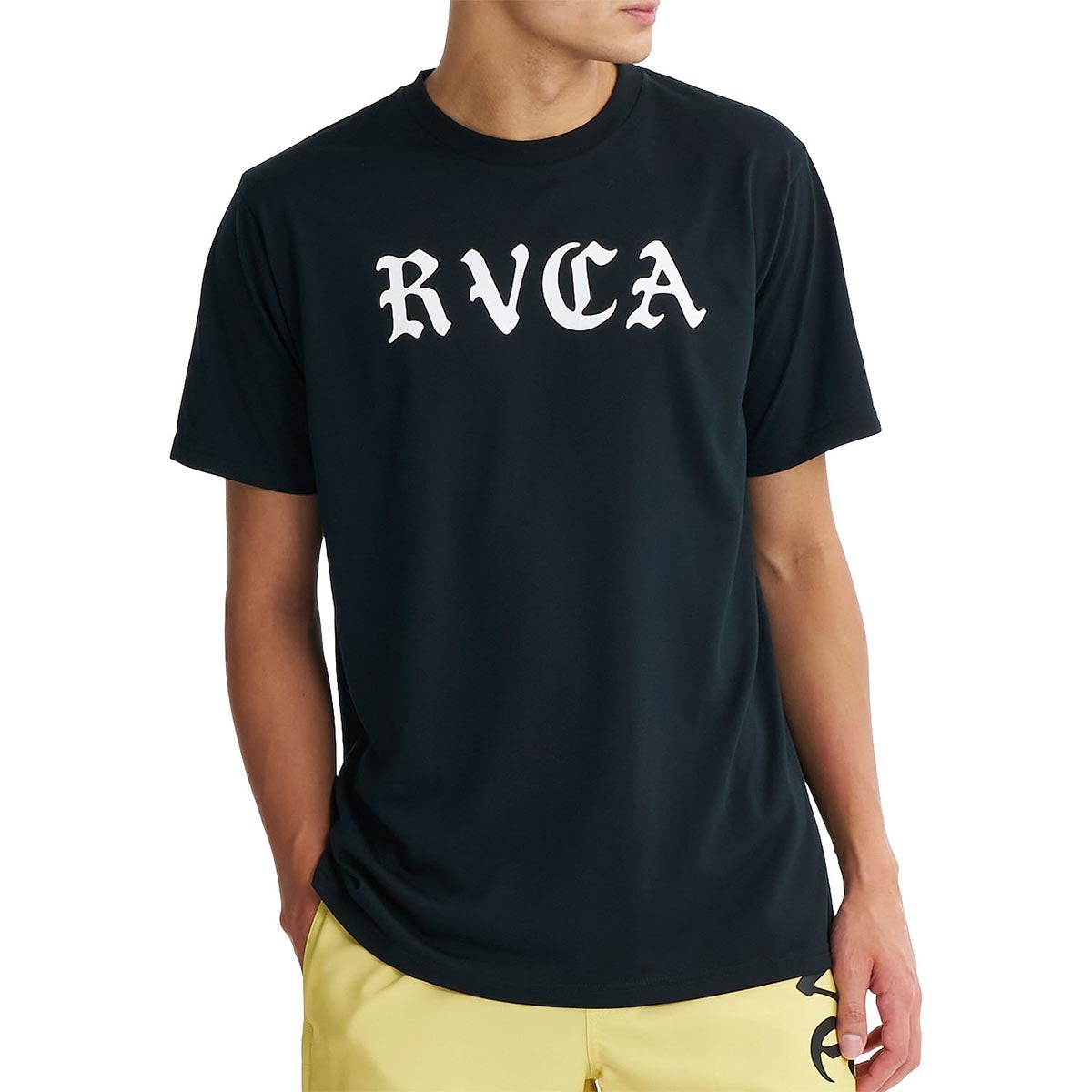 ルーカ RVCA　OE STARIGHT SFST サーフ Tシャツ 水陸両用 UPF50+ BG04A858 ブラック（BLK）