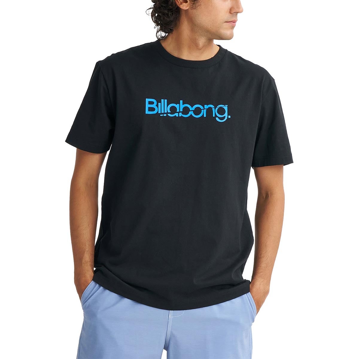 ビラボン BILLABONG　SLICE LOGO USコットン Tシャツ BG01A200 ブラック（BLK）