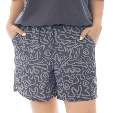 ビラボン BILLABONG　ADIV BAGGIES PRINTED MIDDLE SHORTS レディース ボードショーツ BF013508 ブラック（BSD）