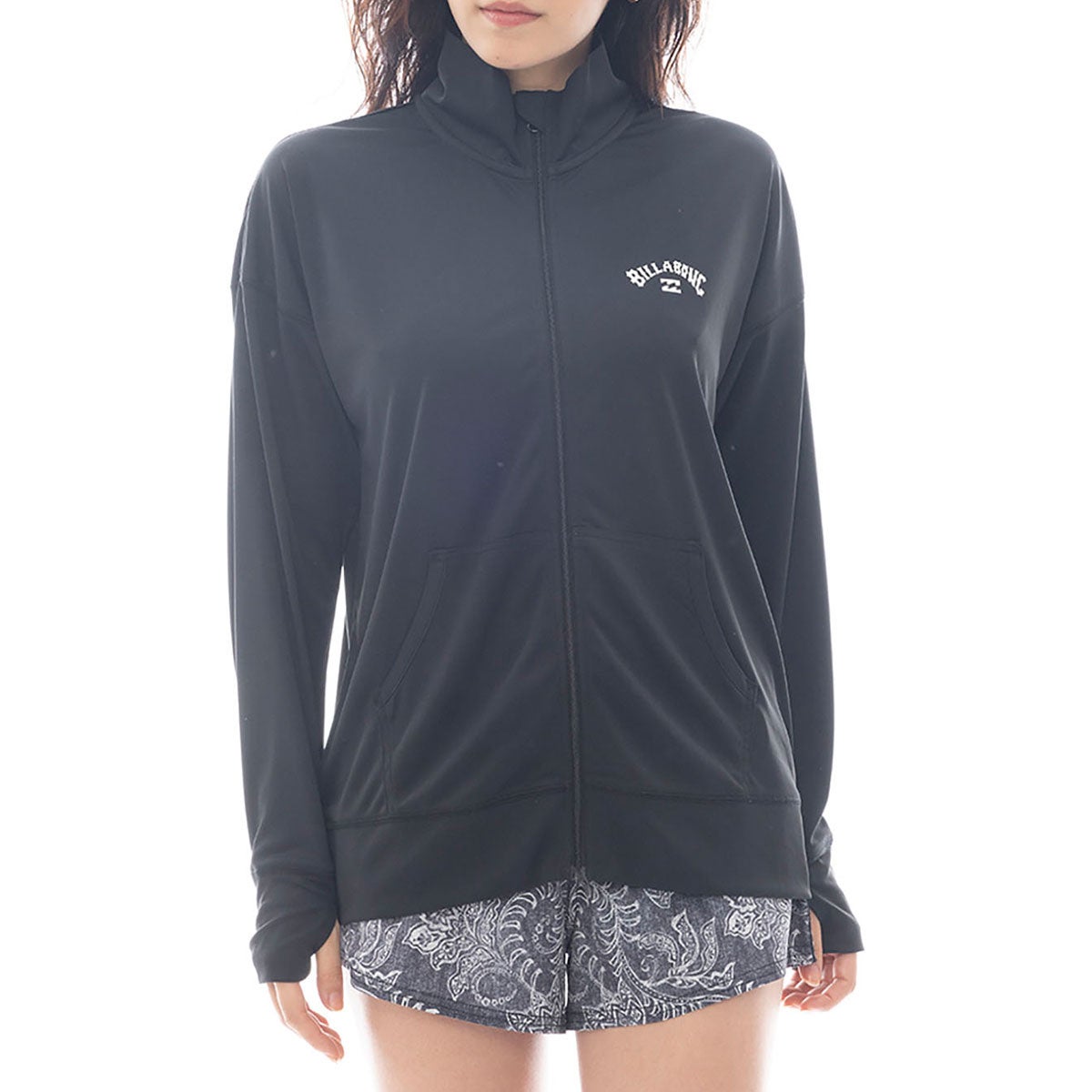 ビラボン BILLABONG　ZIP UP STAND LOOSE RASHGUARD レディース ジップラッシュガード BF013853 詳細2