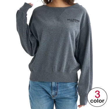 ビラボン BILLABONG　BOAT NECK LOOSE CROPPED CREW レディース トレーナー BF014003 詳細1
