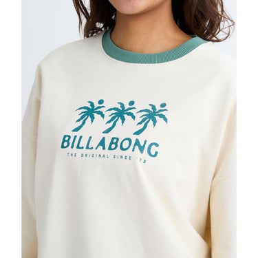 ビラボン BILLABONG　TRIPLE PALMS SWEAT CREW 調温機能 レディース トレーナー BF014010 詳細3