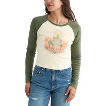 ビラボン BILLABONG　GRAPHIC RAGLAN BABY FIT LS TEE レディース ロンT BF014056