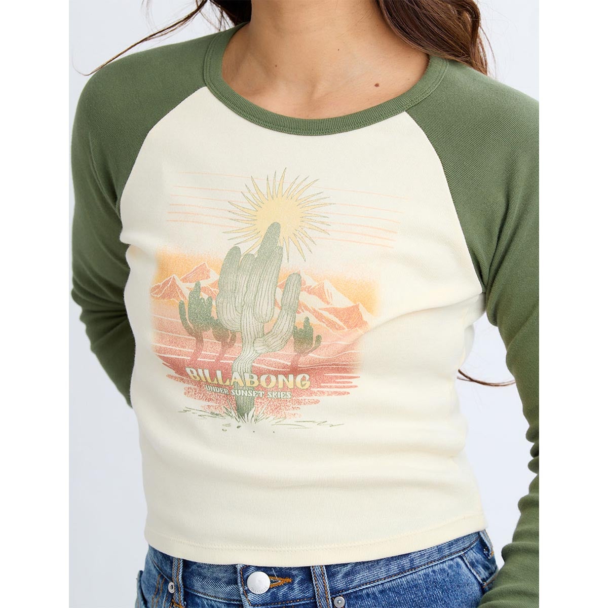 ビラボン BILLABONG　GRAPHIC RAGLAN BABY FIT LS TEE レディース ロンT BF014056 詳細3