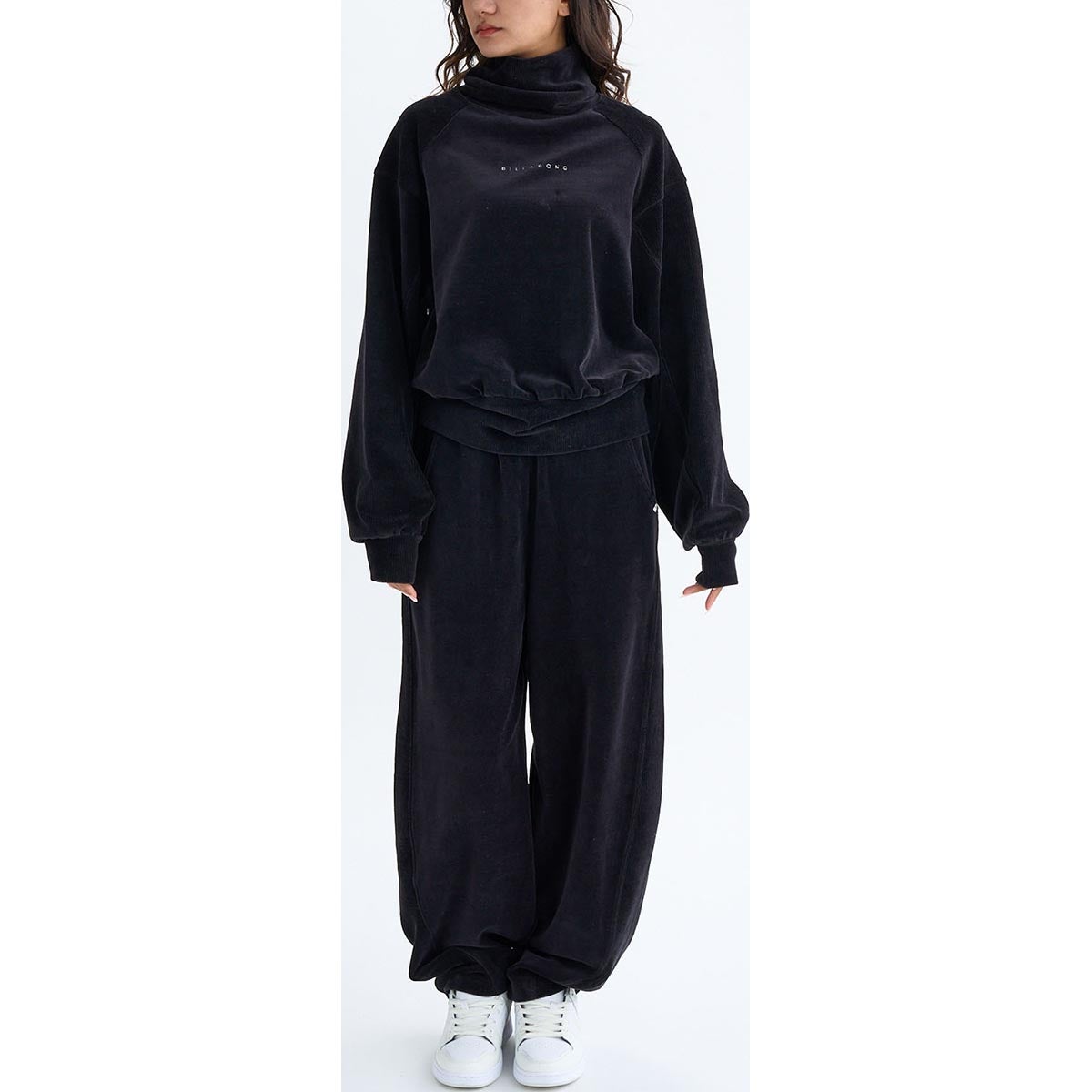 ビラボン BILLABONG　KNIT VELOURS × RIB PANTS レディース ベロア ロングパンツ BF014701 詳細5