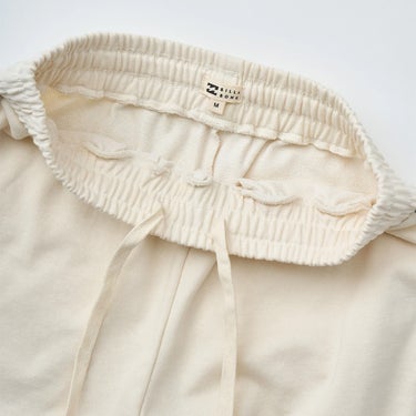 ビラボン BILLABONG TRIPLE PALMS SWEAT LONG PANTS レディース セットアップボトムス BF014707 アイボリーウエスト内側ブランドタグディテール