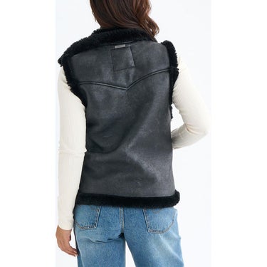 ビラボン BILLABONG　FAUX LEATHER MOUTON VEST レディース ベスト BF014750 詳細3