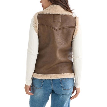ビラボン BILLABONG　FAUX LEATHER MOUTON VEST レディース ベスト BF014750 詳細8