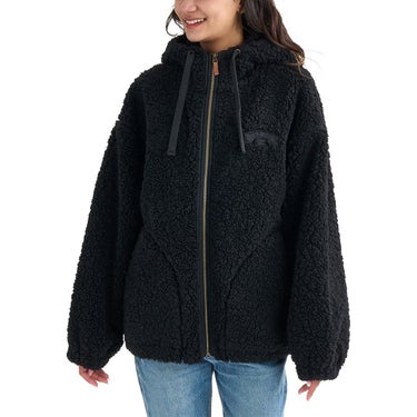 ビラボン BILLABONG　FUR BOA STAND LIGHT JACKET ドローコード付き レディース ジップアップジャケット BF014760 詳細2