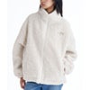 ビラボン BILLABONG FUR BOA STAND LIGHT JACKET ドローコード付き レディース ジップアップジャケット BF014760 ブラック胸元ロゴディテール