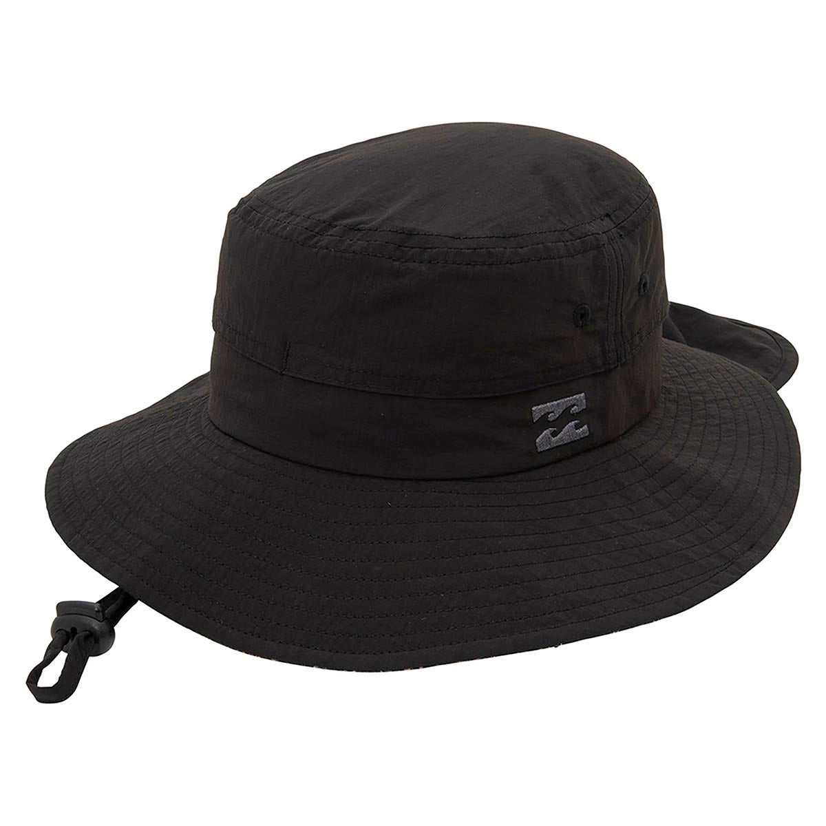 ビラボン BILLABONG　ジュニア SUBMERSIBLE HAT ループストラップ付き ハット BF01E900 ブラック（BLK）