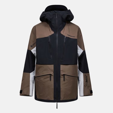 ピークパフォーマンス PEAK PERFORMANCE　スキー スノーボードウェア ジャケット メンズバーチカルゴアテックスプロジャケット M Vertical Gore-Tex Pro Jacket G80487-060 2026-2027 OFFBLACK/Terrain Tan