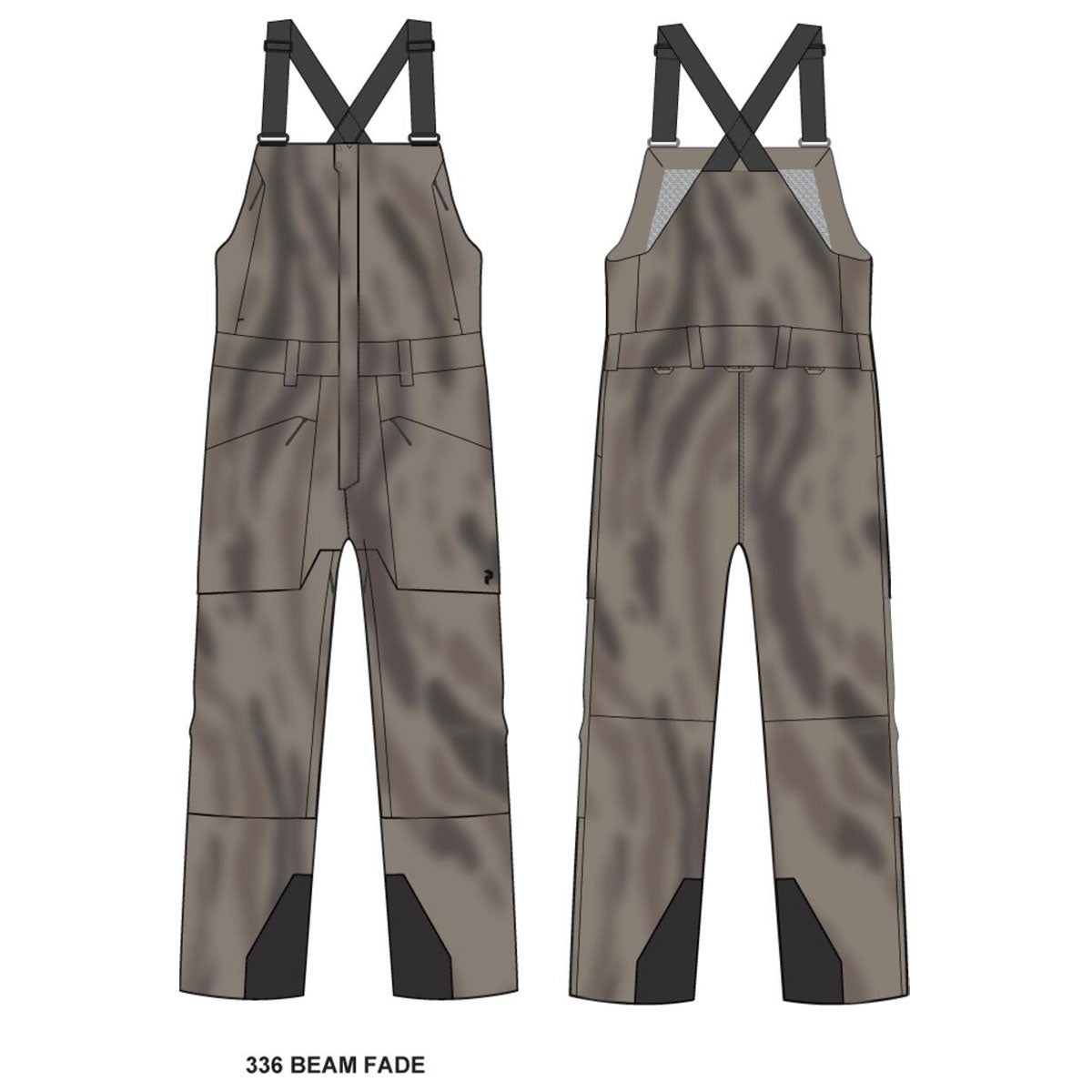 ピークパフォーマンス PEAK PERFORMANCE　スキー スノーボードウェア パンツ メンズエッジ3レイヤーAOPビブパンツ M Edge 3L AOP Bib Pants G80752-040 2026-2027 336 BEAM FADE