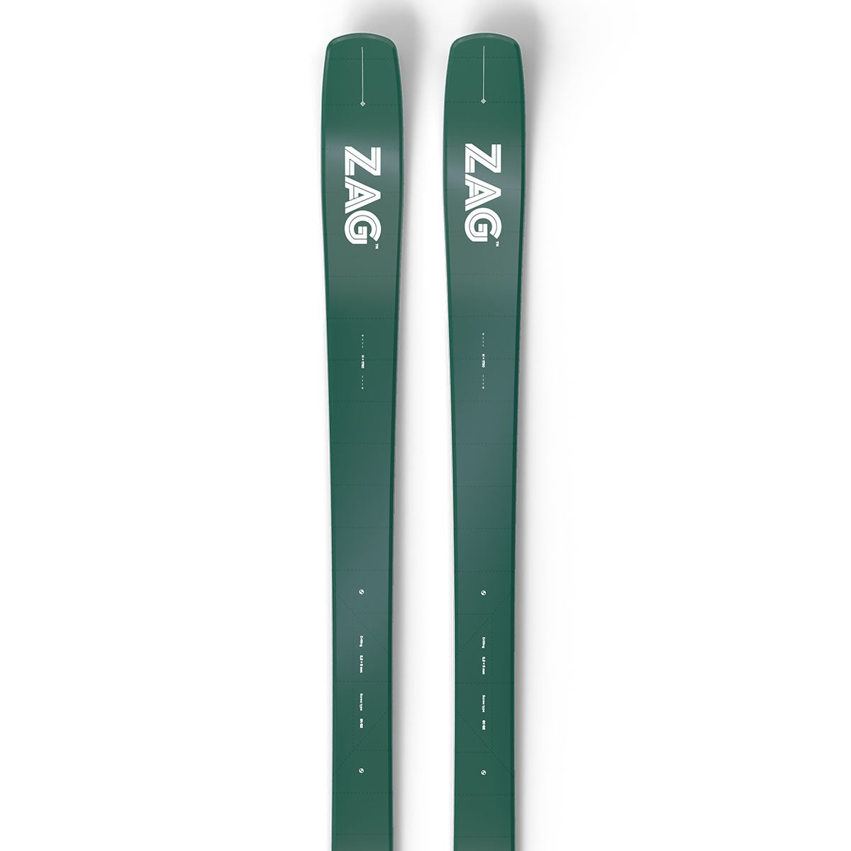 ザグ ZAG UBAC 95 DARK GREEN ウバック 95 スキー板 単品 2026-2027