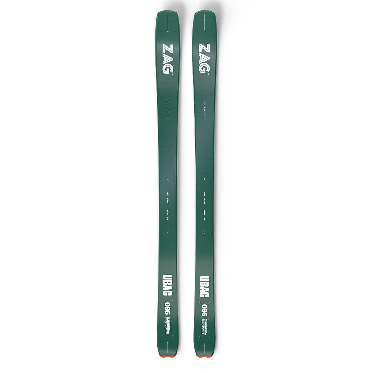 ザグ ZAG UBAC 95 DARK GREEN ウバック 95 スキー板 単品 2026-2027