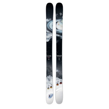 アイスランティック ICELANTIC Nomad 106 ノマド 106 スキー板 単品 2026-2027 ブラック ホワイトグラフィック スキー板全体正面
