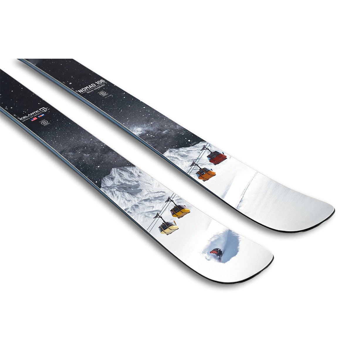 アイスランティック ICELANTIC　Nomad 106 ノマド 106　スキー板 単品 2026-2027 スキー板 トップシート後端部斜めアップ