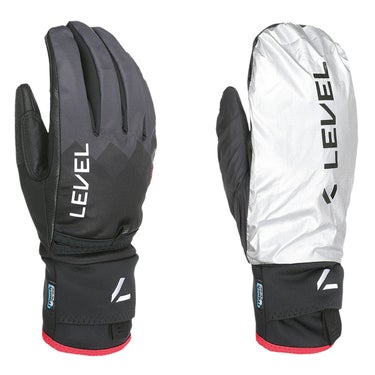 レベル LEVEL スキーアルパーライト SKI ALPER LIGHT 3489UG BK スキー スノーボードグローブ 2025-2026 ブラック スキーグローブ 掌側と甲側