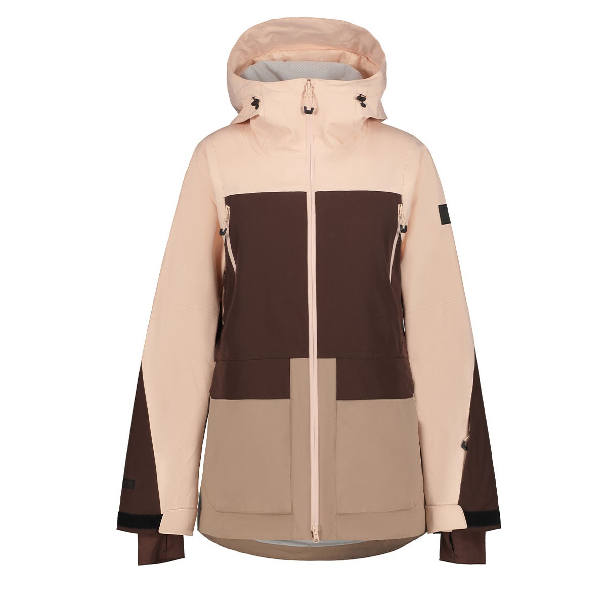 アイスピーク ICEPEAK スキー スノーボードウェア ジャケット キュラン ウィメンズ CURRAN WOMEN 53221-580-603 2026-2027 ベージュ ブラウン レディースジャケット 正面