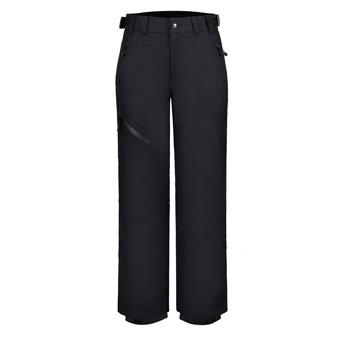 アイスピーク ICEPEAK スキー スノーボードウェア パンツ カーリュー ウィメンズ CURLEW WOMEN 54040-659-990 2026-2027 ブラック レディースパンツ 正面