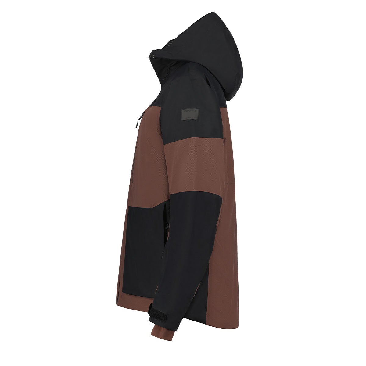 アイスピーク ICEPEAK スキー スノーボードウェア ジャケット キャストレス メンズ CASTRES MEN 56224-567-185 2026-2027 ブラウン ブラック メンズジャケット 側面