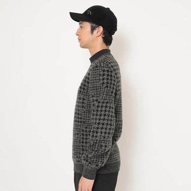 【fw集約】キャロウェイ メンズ 千鳥ジャカード 長袖 クルーネック ニット C25218106 ゴルフウェア [2025年秋冬モデル 50％OFF] 特価 商品側面