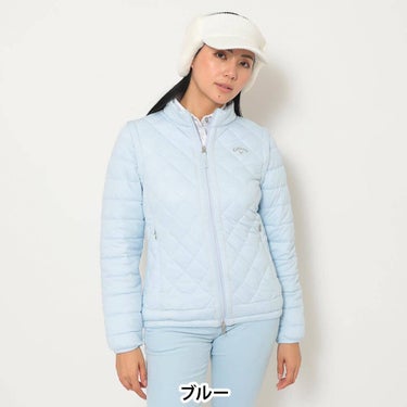 キャロウェイ Callaway　レディース スターストレッチ 袖取り外し 中綿 ブルゾン C25215202　2025年モデル 素材ディテール